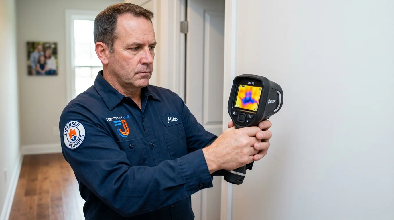 Thermal imaging leak detection by Johns Plumbing LLC in Crandall